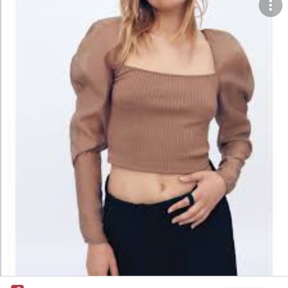 Zara puff sleeve top NWT - Picture 4 of 4
